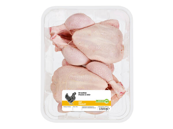 Poulets frais à rôtir