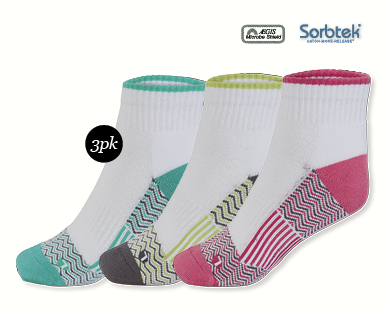 Ladies Fitness Socks 3pk