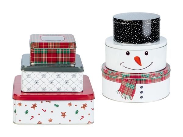 Set de boîtes à biscuits, 3 pièces