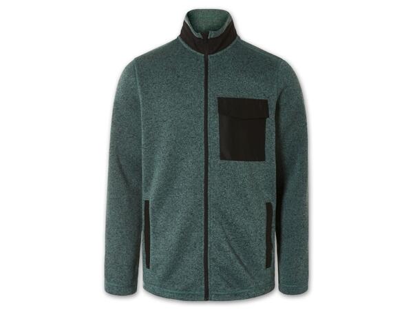 Herren Strick-Fleecejacke
