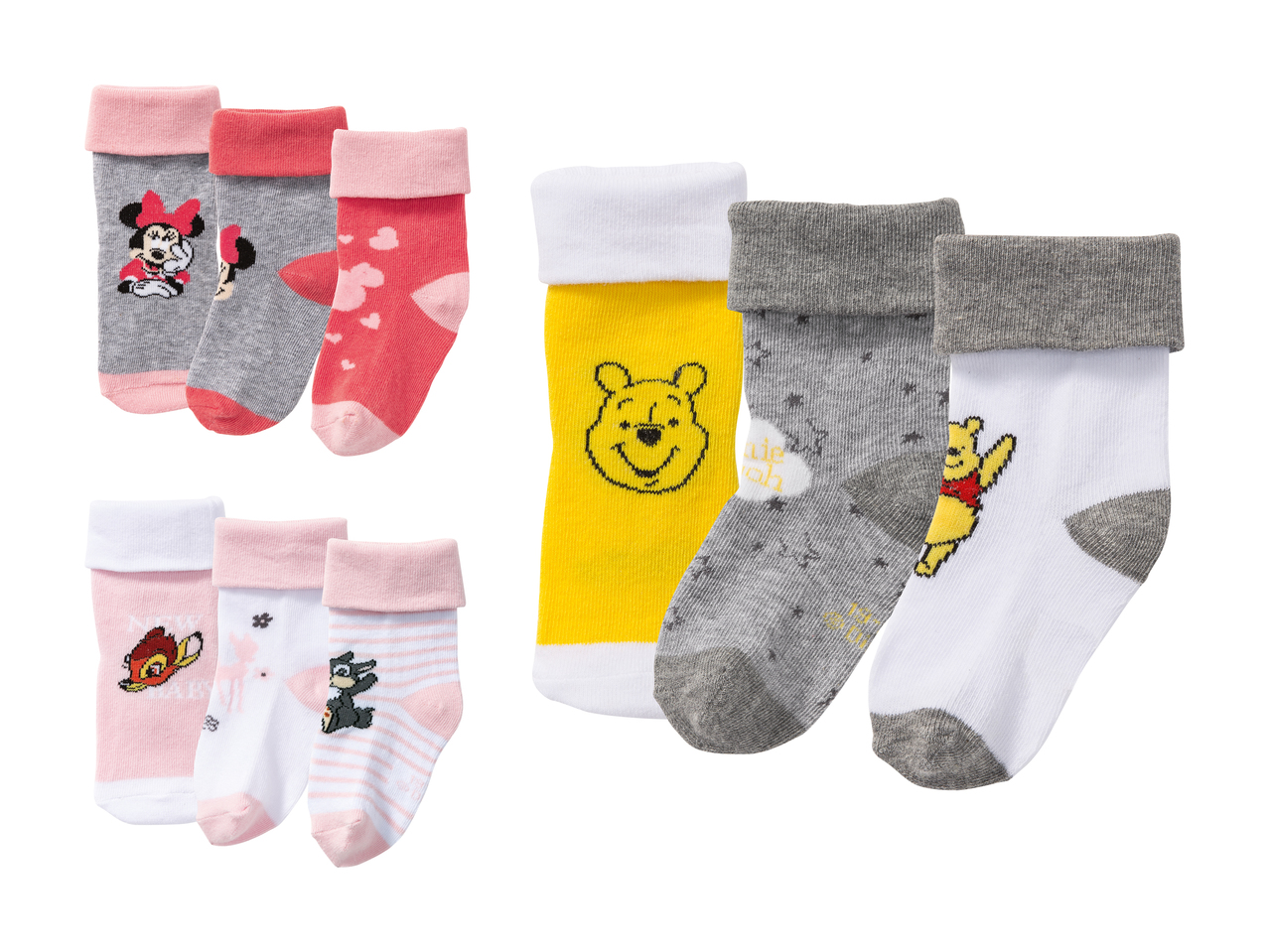 Socquettes pour bébé, 3 paires1