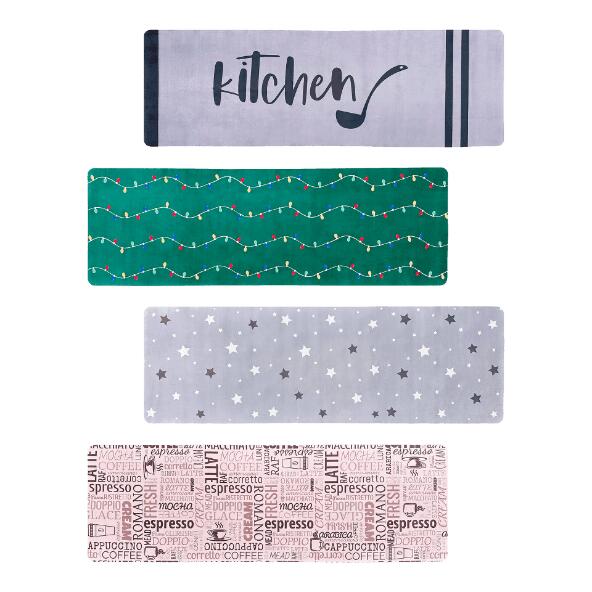 HOME CREATION(R) 				Tapis de cuisine en velours