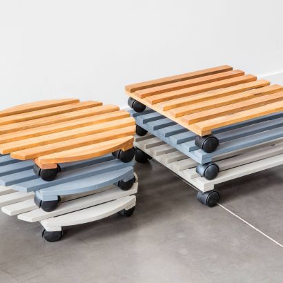 Houten plantenroller