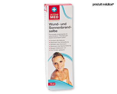 Pommade cicatrisante et anti-brûlures ACTIVE MED