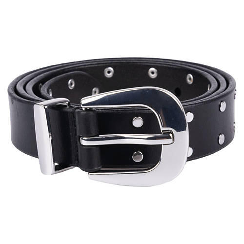 Ladies Genuine Leather Belt - Black, M