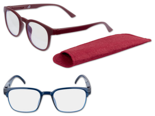 Computerbrille mit Etui