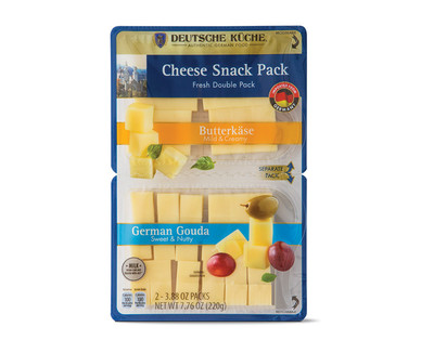 Deutsche Kuche Butterkäse & German Gouda Snack Pack