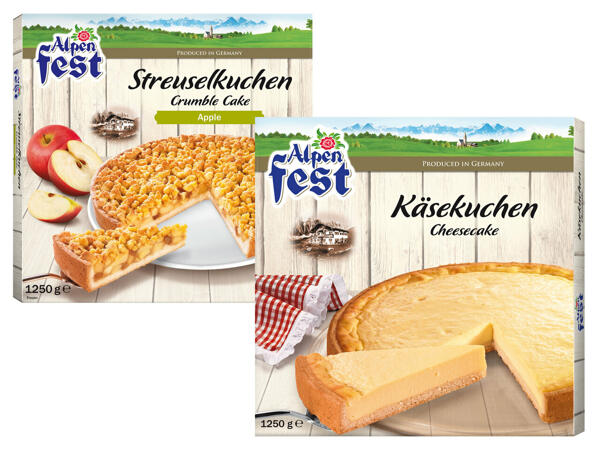 ALPENFEST Streusel- oder Käsekuchen