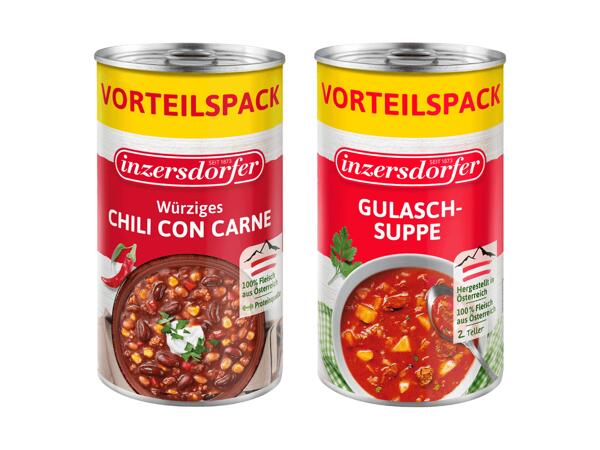 Fertiggerichte oder Suppen