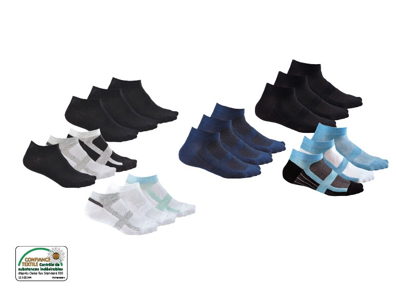 Socquettes de sport, 3 paires