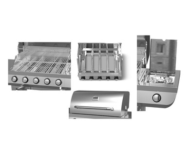 Range Master 5-Burner Stainless Steel Gas Grill