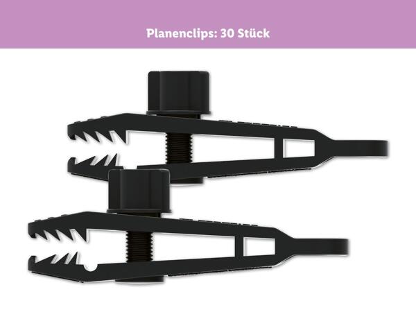 Vielzweckseil/​Spanngummi-Set/​Planenclips