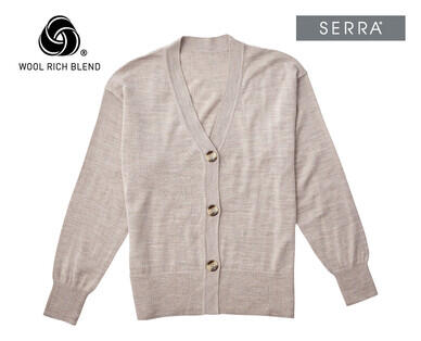 Women's Merino Wool Blend Cardigan