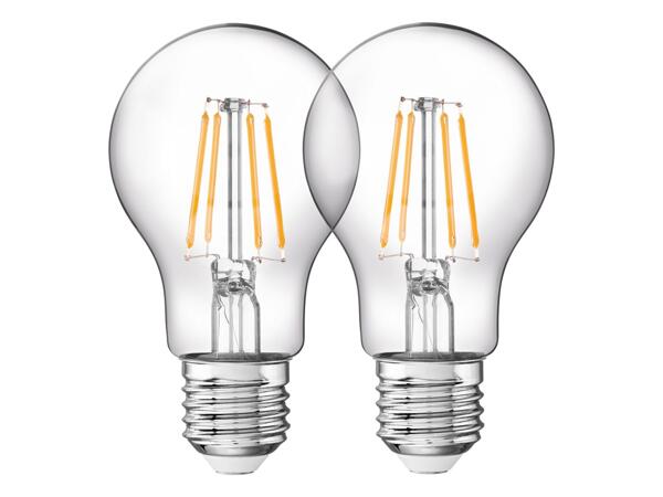 LED filament bulbs, 1 or 2 pieces