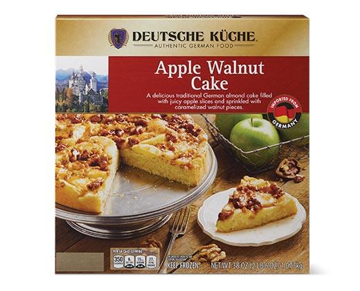 Deutsche Küche 
 Apple Walnut or Bienenstich German Cake
