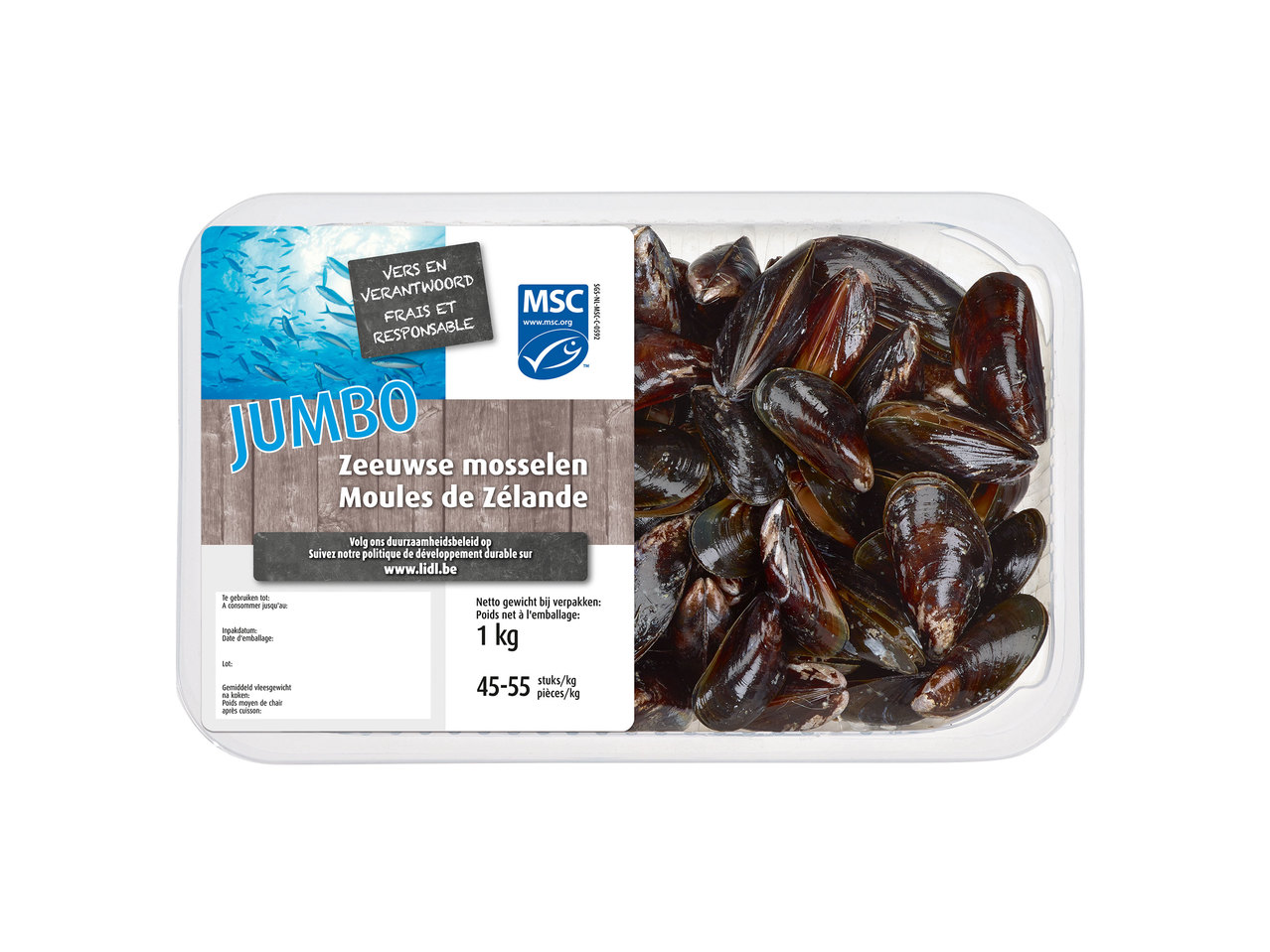 Moules fraîches de Zélande " Jumbo"