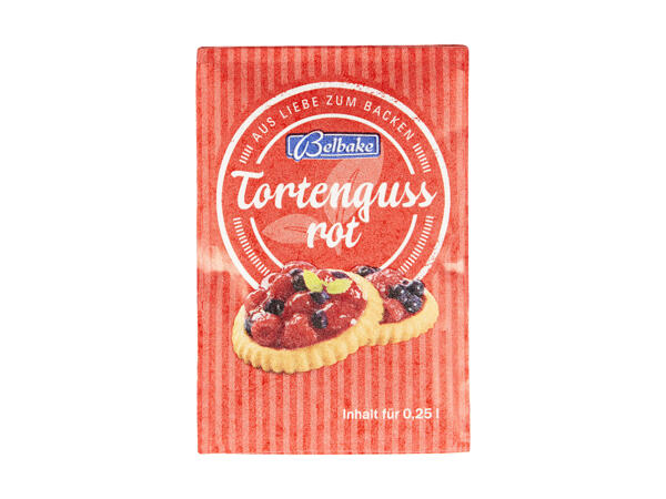 Glassa rossa per torte