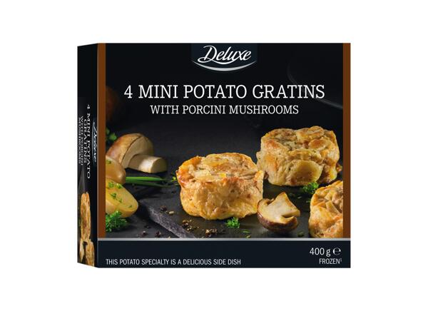 Mini Potato Gratin with Porcini Mushrooms