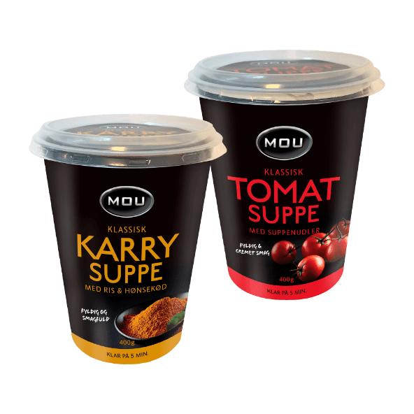 Tomat- eller karrysuppe