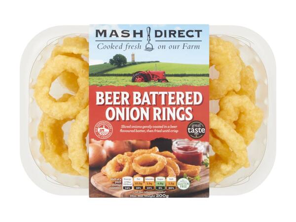 Mash Onion Rings/​Beer Battered Chips