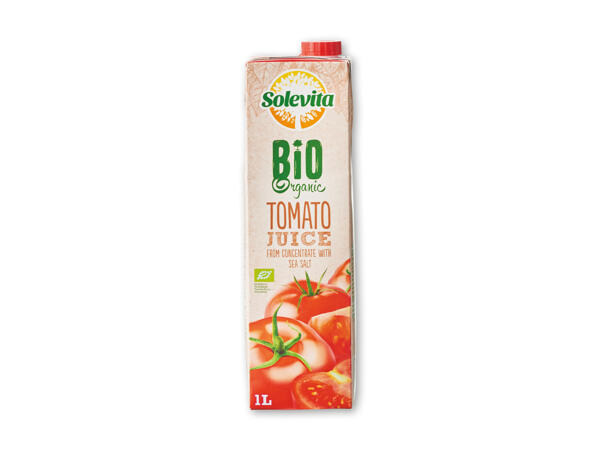 Økologisk grøntsags- eller tomatjuice