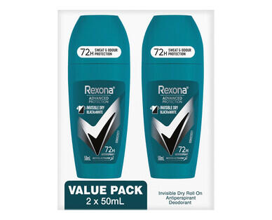 Rexona Antiperspirant Deodorant Roll-on 2 x 50ml