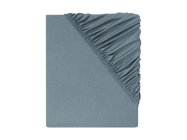 Microfibre Jersey Fitted Sheet Double