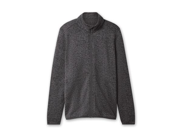 Damen/Herren Strickfleece-Jacke
