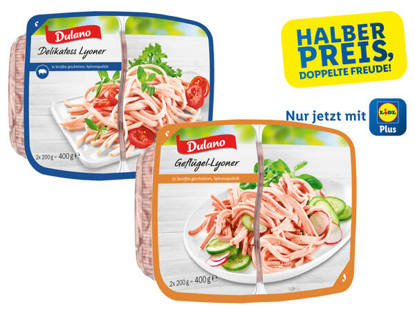 Lyoner geschnitten