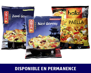 ASIA/HOLA! 
 PLATS CUISINÉS
