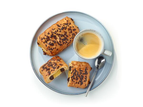 Pain au chocolat fourré à la crème