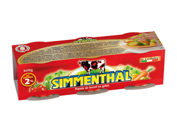 Bœuf Simmenthal en gelée