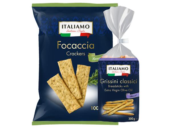 Foccacia-kex/ grissini