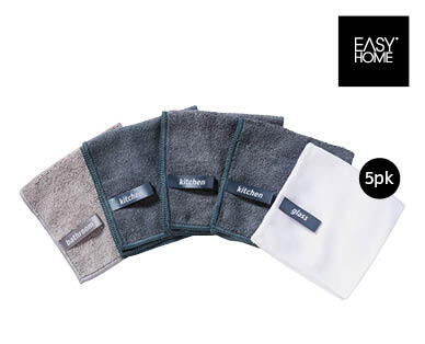 Labelled Microfibre Cloths 5pk