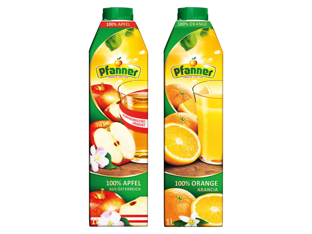 PFANNER Apfel- oder Orangensaft