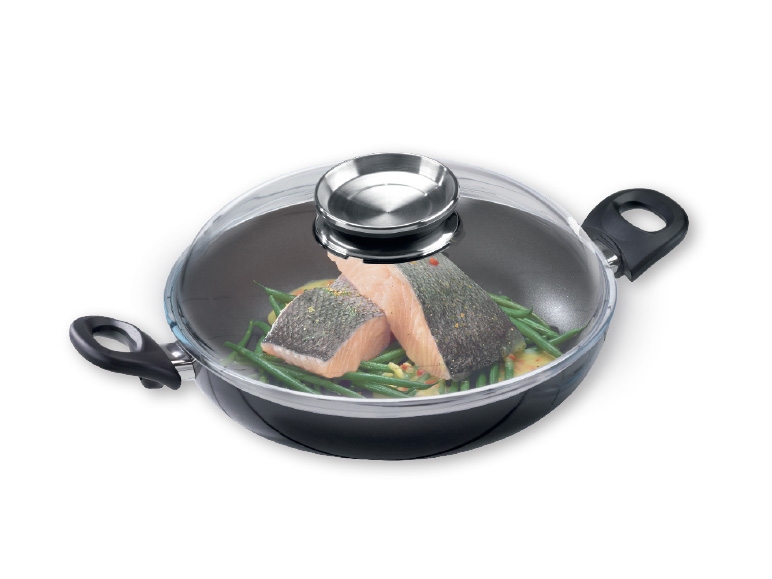 ERNESTO 28cm Aluminium Serving Pan with Glass Lid