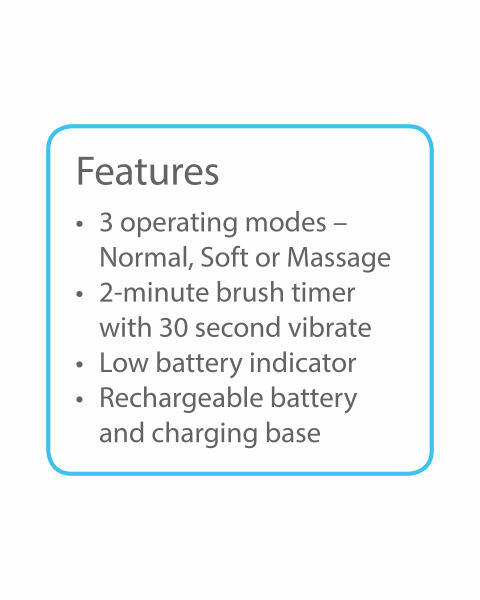 Black Electric Sonic Toothbrush