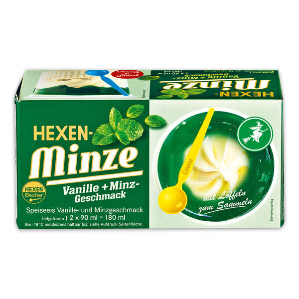 Hexen-Liebe/ -Minze Eisbecher
