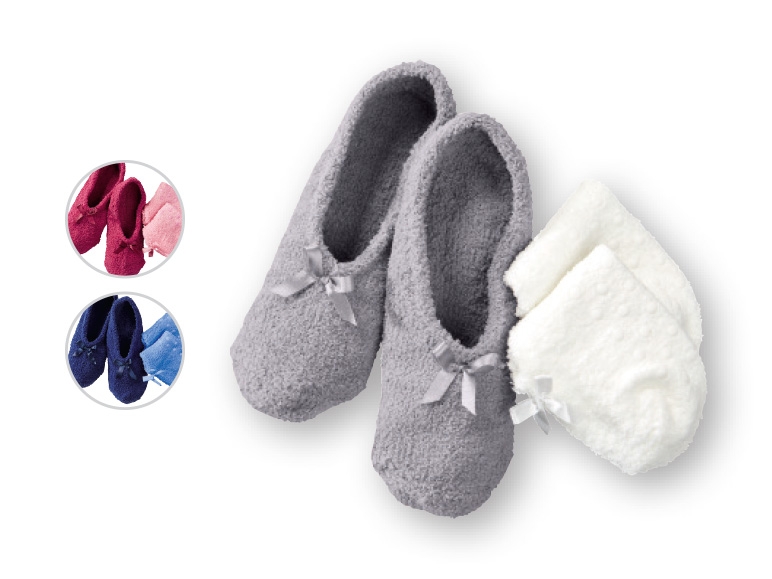 ESMARA(R) Ladies' Fluffy Slipper Socks