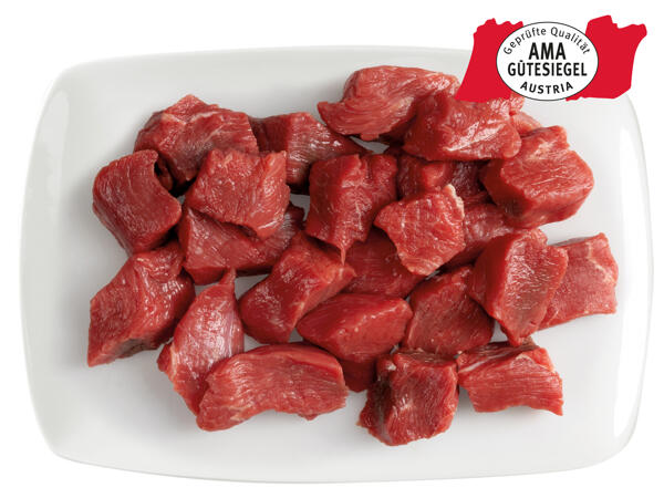 Frisches Rinds­gulaschfleisch