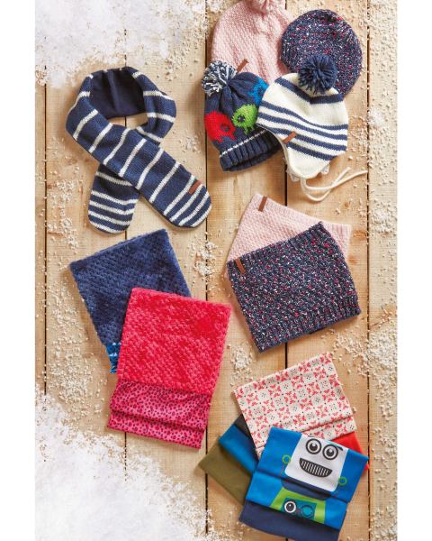 Crane Blue Striped Pompom Hat