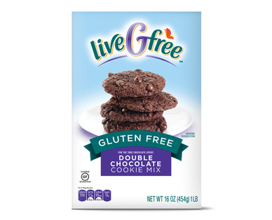 liveGfree Gluten Free Double Chocolate or White Chocolate Cookie Mix