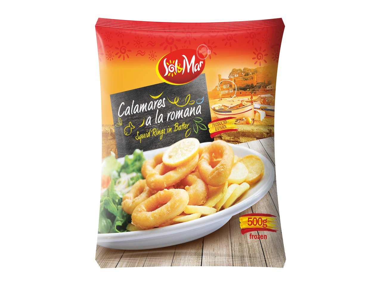 Anneaux de calmar en pâte