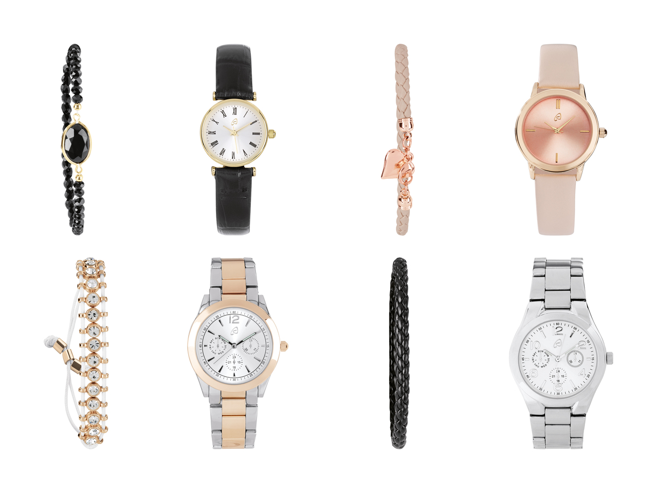 Parure montre et bracelet pour femme
