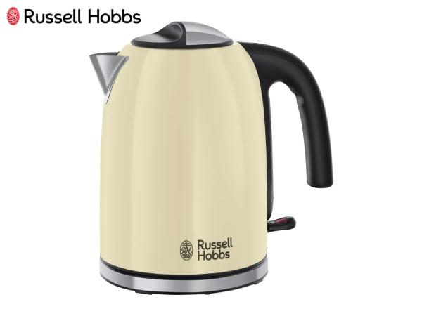 Russell Hobbs 1.7L Stainless Steel Kettle - Cream
