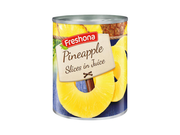 Ananasskivor i juice