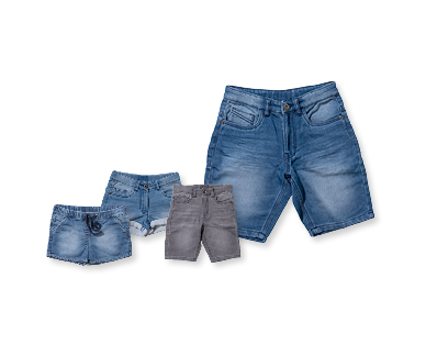 Short en sweat pour enfants, denim KIDZ ALIVE