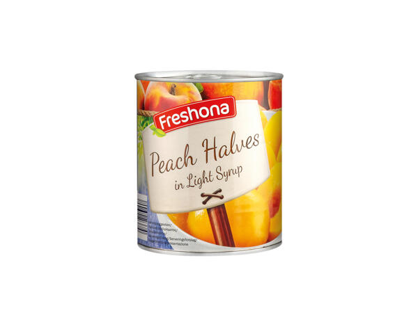 Peach Halves in Syrup