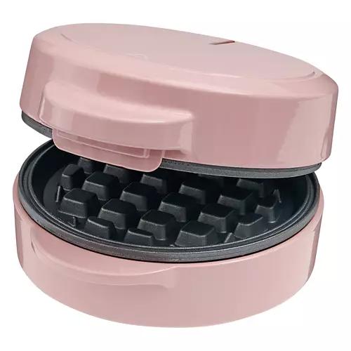 Mini Non-Stick Waffle Maker, Pink