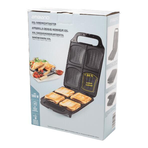 AMBIANO(R) 				Appareil à croque-monsieur XXL